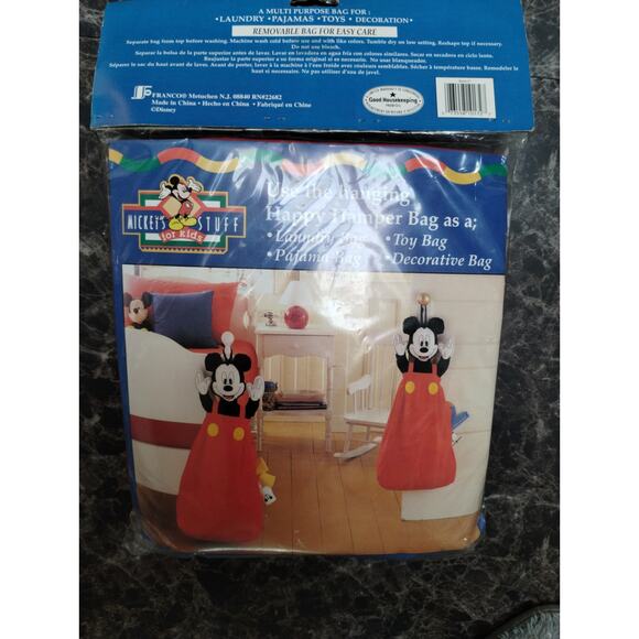Happy Hamper Bag Mickey's Stuff for Kids Disney Laundry Toys Decoration Pajamas - Picture 3 of 6